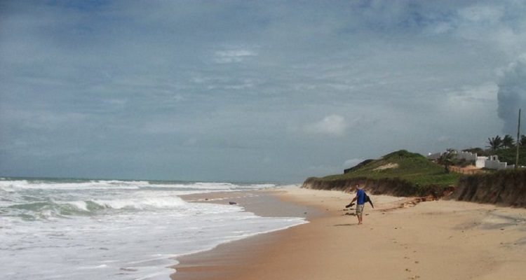 Spiaggia di Praia da Pipa prima del temporale
