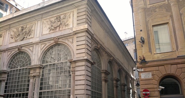 Un angolo della loggia dei Mercanti Angolo delle Loggia dei Mercanti a Genova