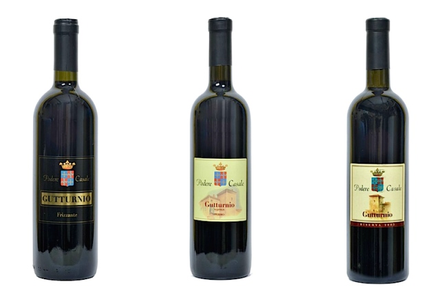 Tre bottiglie di Gutturnio DOC