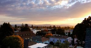 Berkeley: tetti al tramonto