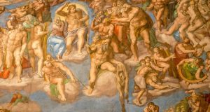 Musei Vaticani: dettaglio di affresco della Cappella Sistina