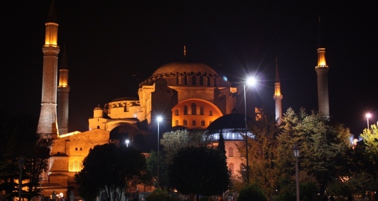 VIaggi emotivi: Santa Sofia, a Istanbul, di notte