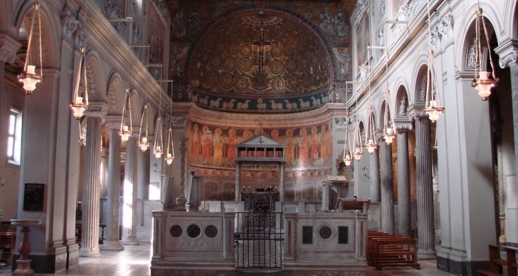 Navata centrale della basilica di San Clemente