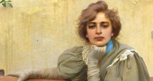 Dettaglio del dipinto Sogni, di Vittorio Corcos