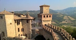 Veduta di Vigoleno dall'alto