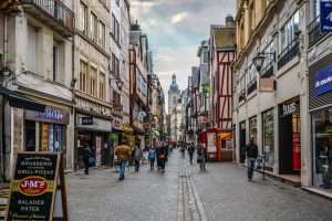 Una strada di Rouen