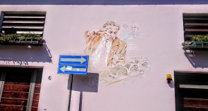 Murale dedicato a Fellini