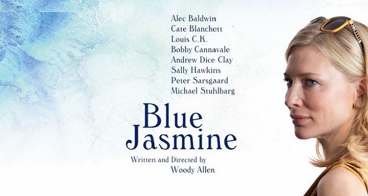 Locandina del film Blue Jasmin, con Cate Blanchett di profilo